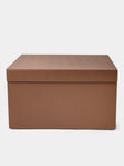Giobagnara - Parma Leather Large Closet Box - Brown - ABASK - 