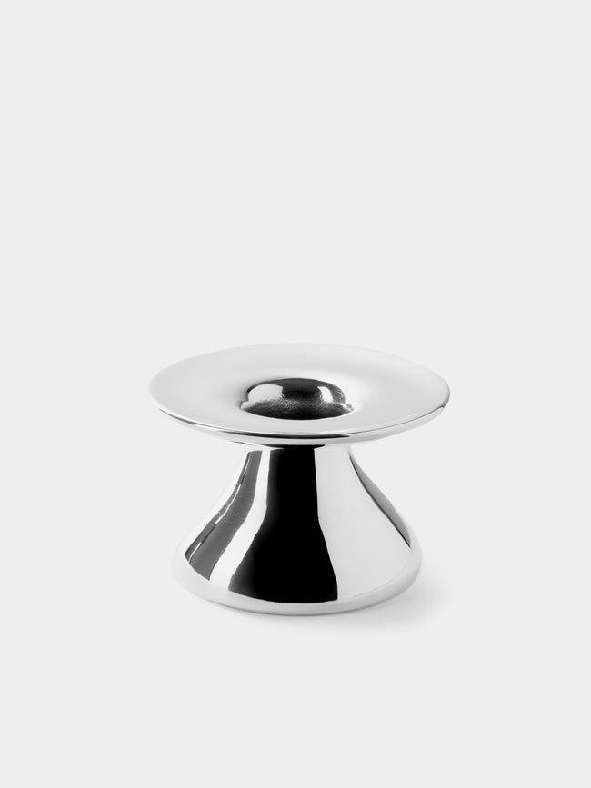 San Lorenzo - 1993 Afra and Tobia Scarpa Pure Silver Vase (4in/10cm) - Silver - ABASK - 