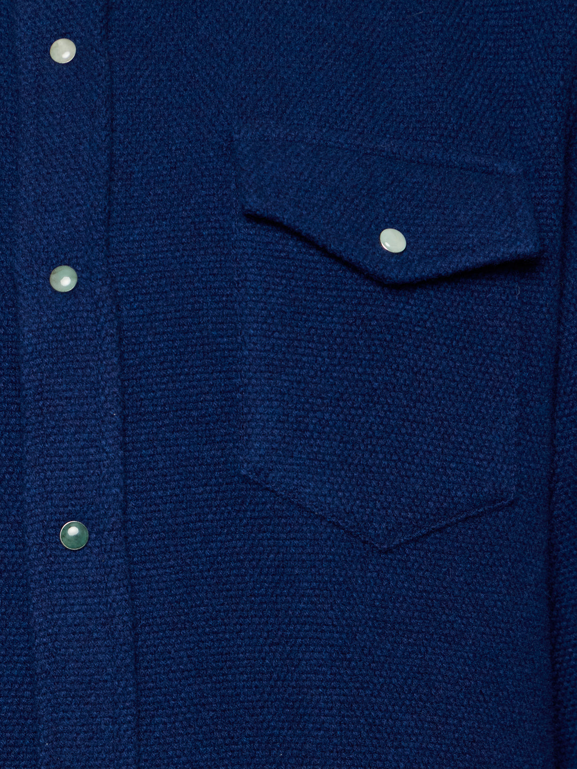 God's True Cashmere - Blue Lagoon Cashmere Shirt | Size: S - Blue - ABASK