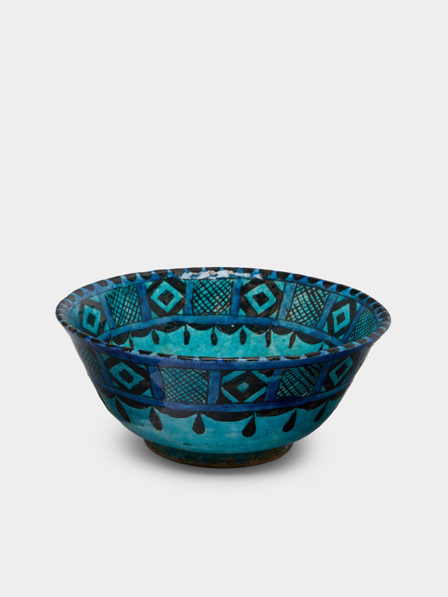 Antique and Vintage - 1950s Persian Ceramic Serving Bowl -  - ABASK - 