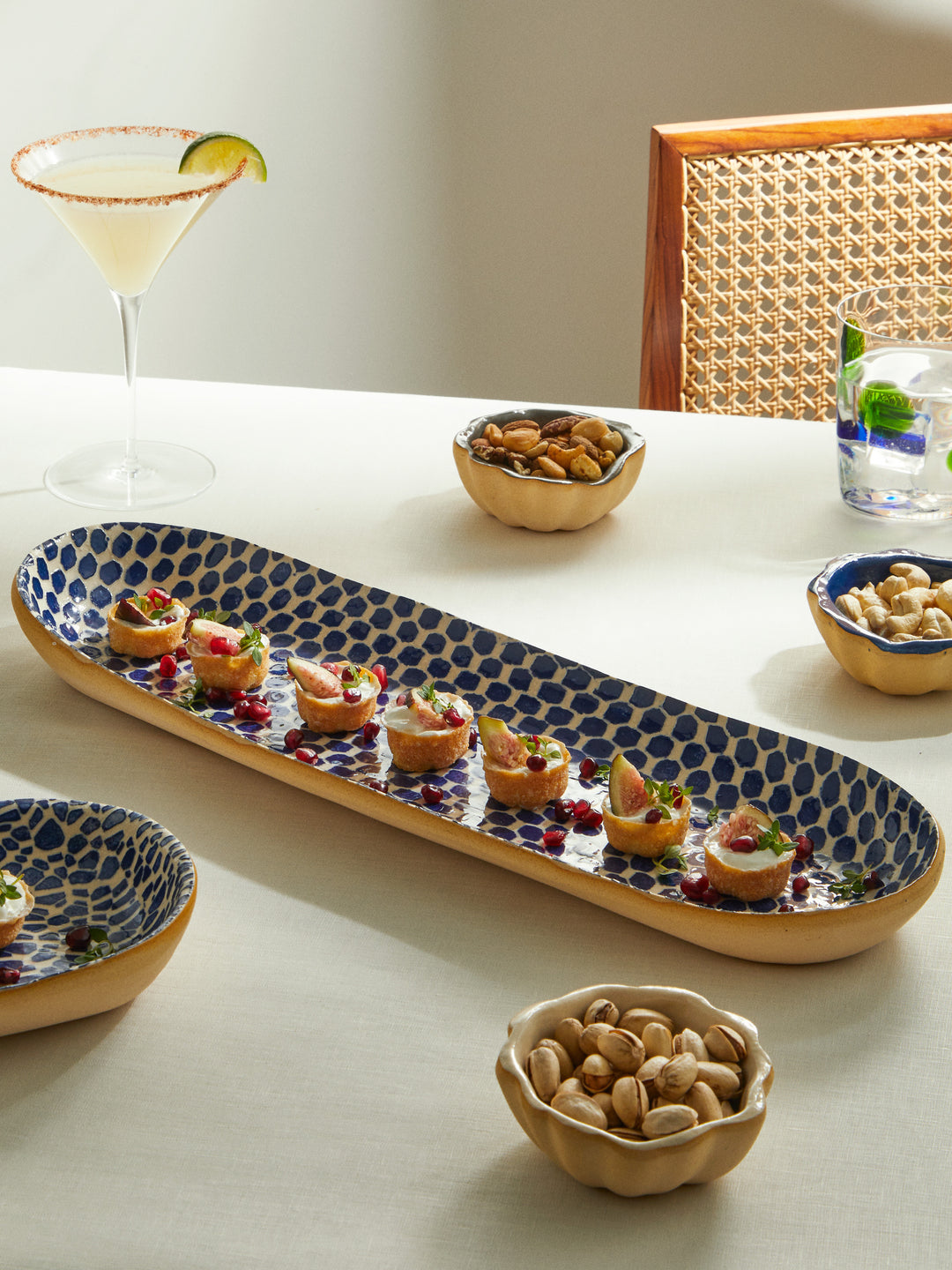Terrafirma Ceramics Hand-Printed Ceramic Large Canape Platter