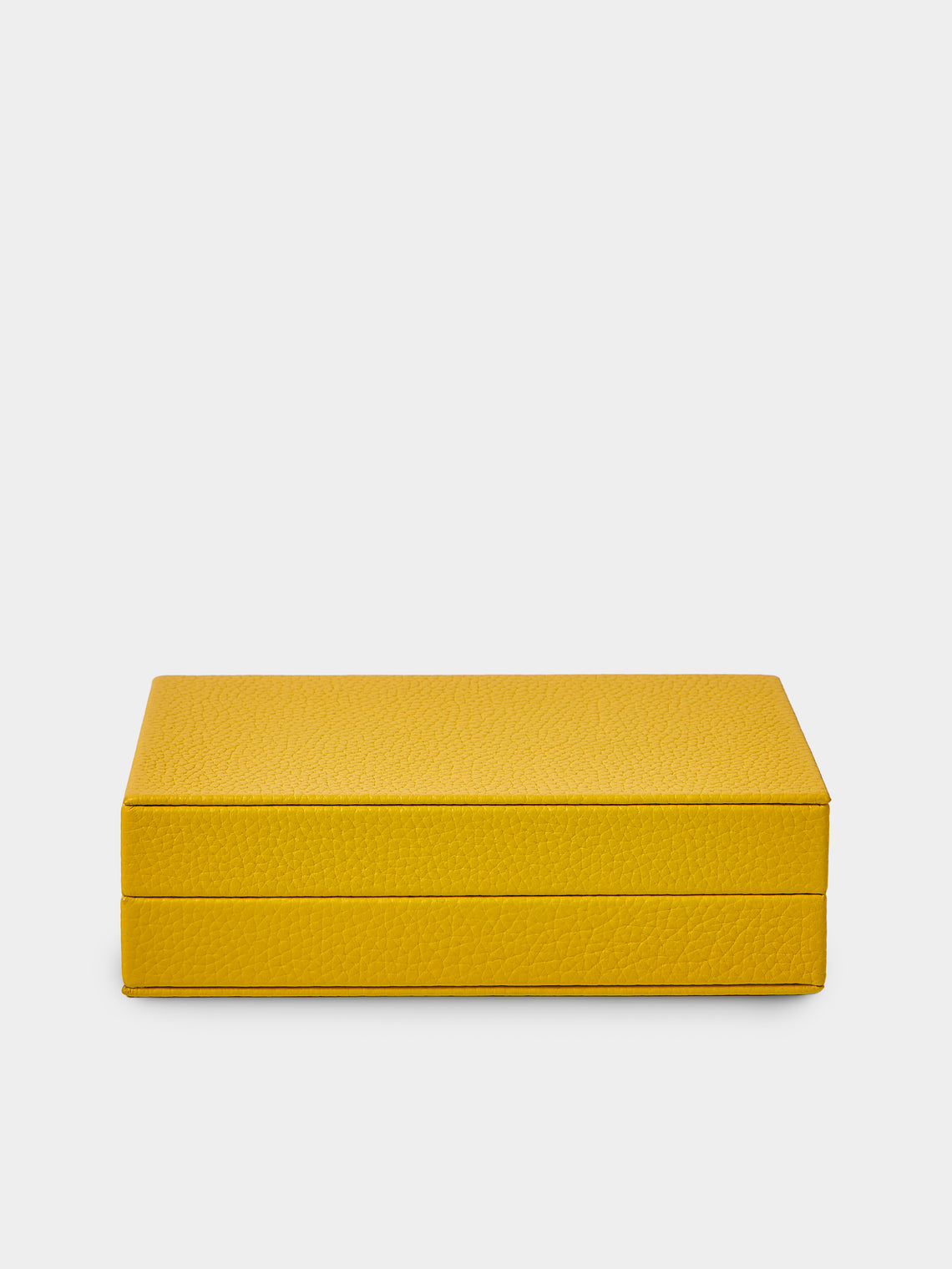 Belotier - Leather Playing Cards Box - Yellow - ABASK