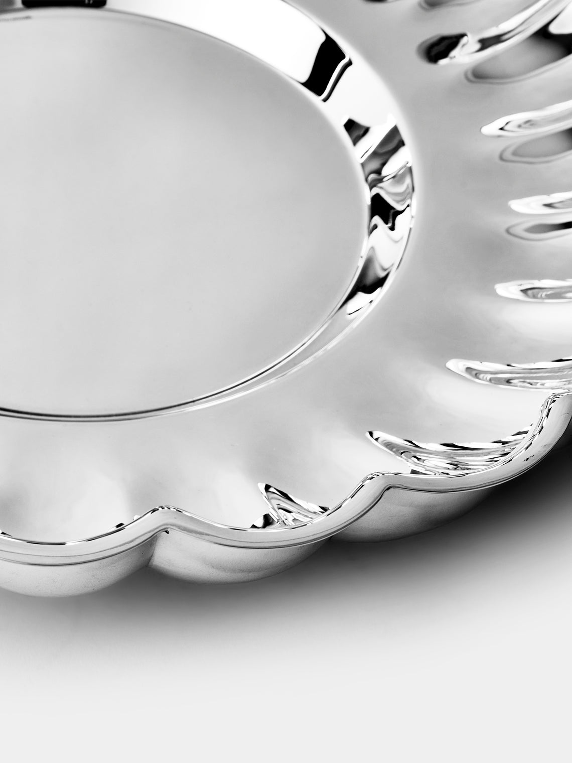 Greggio - Silver-Plated Round Centerpiece - Silver - ABASK