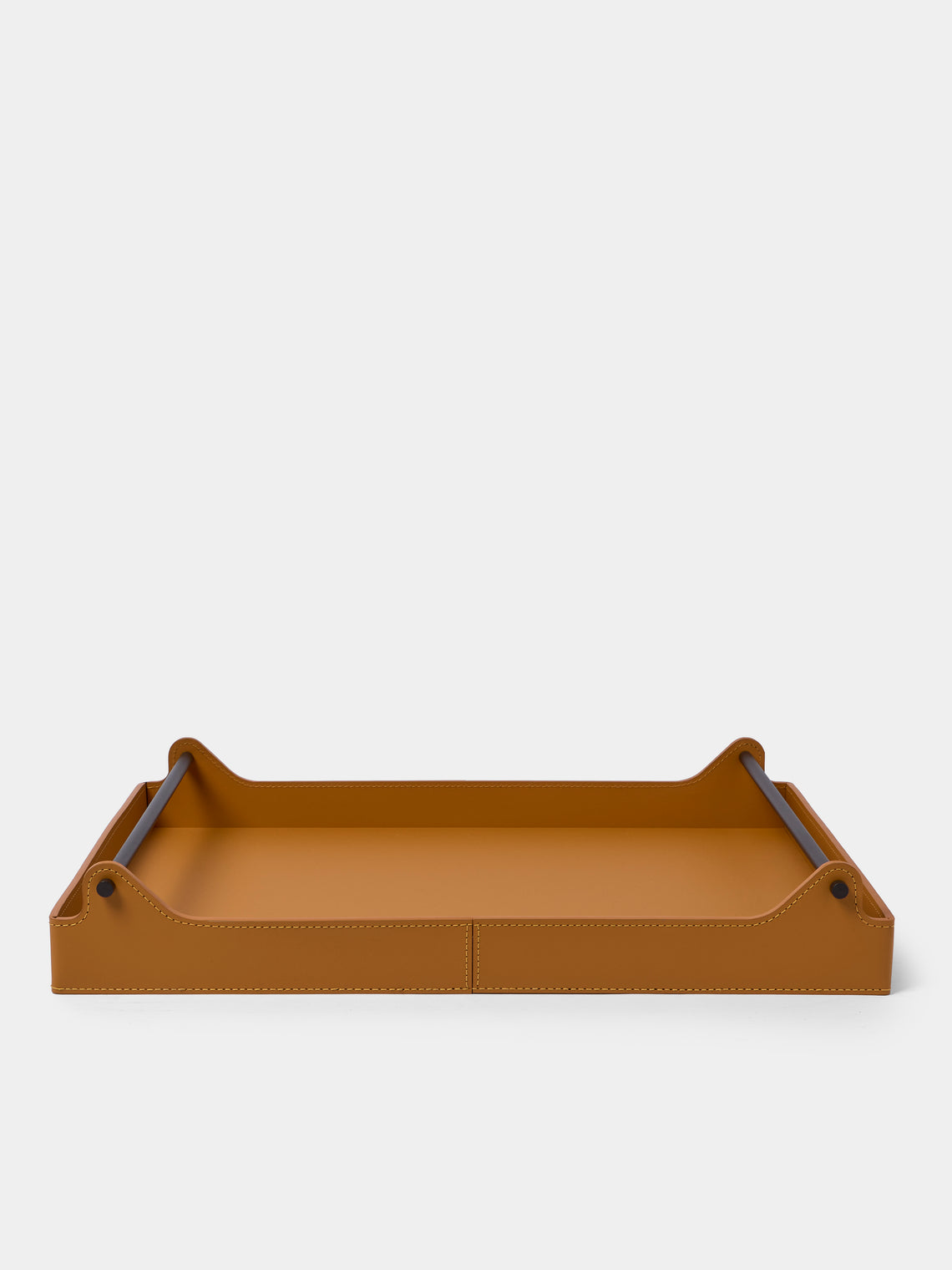 RUDI - Circuit Leather Tray (20in/50.5cm) - Orange - ABASK