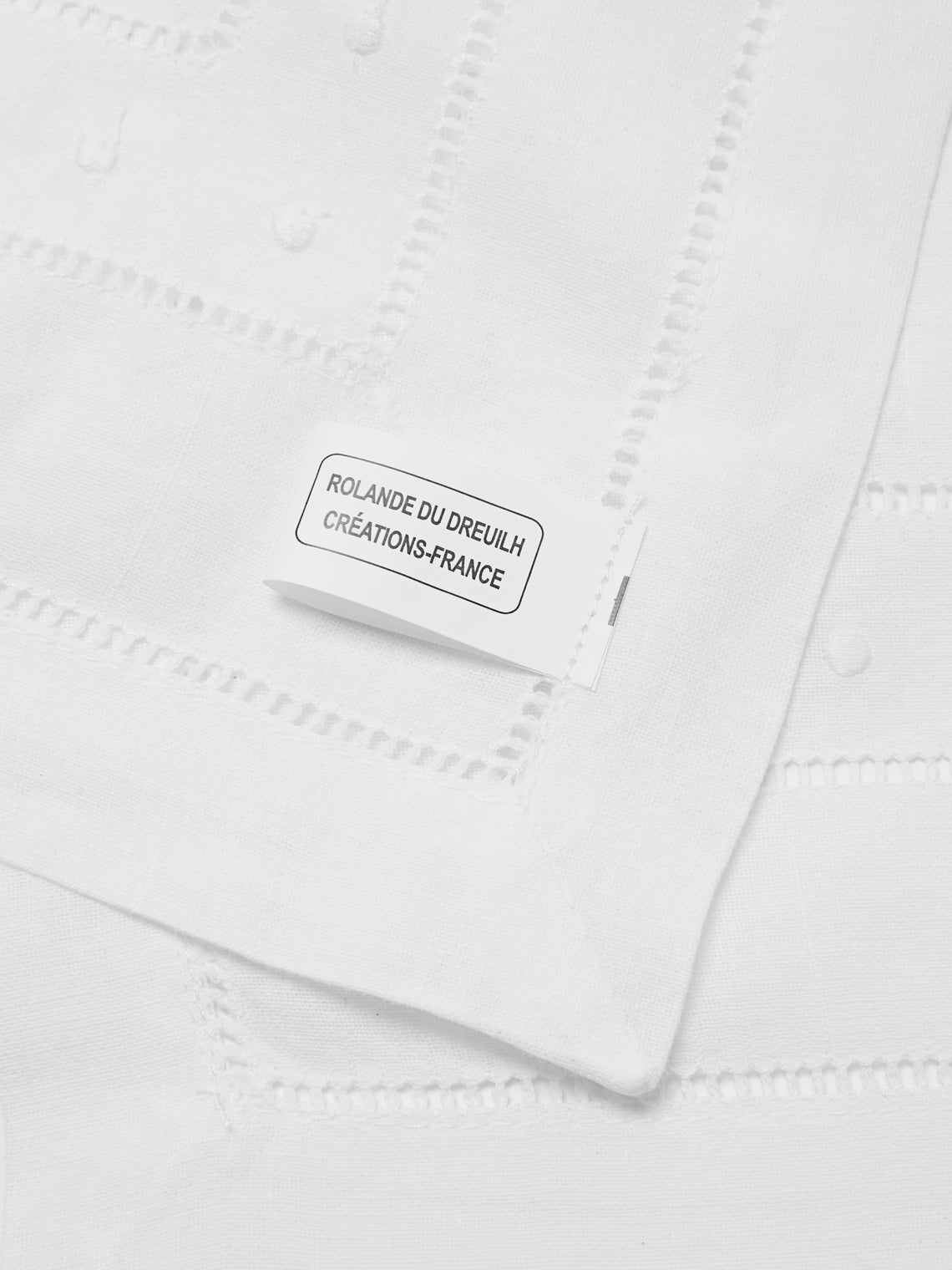 Rolande du Dreuilh Créations - Ramie Cotton Napkins (Set of 4) - White - ABASK