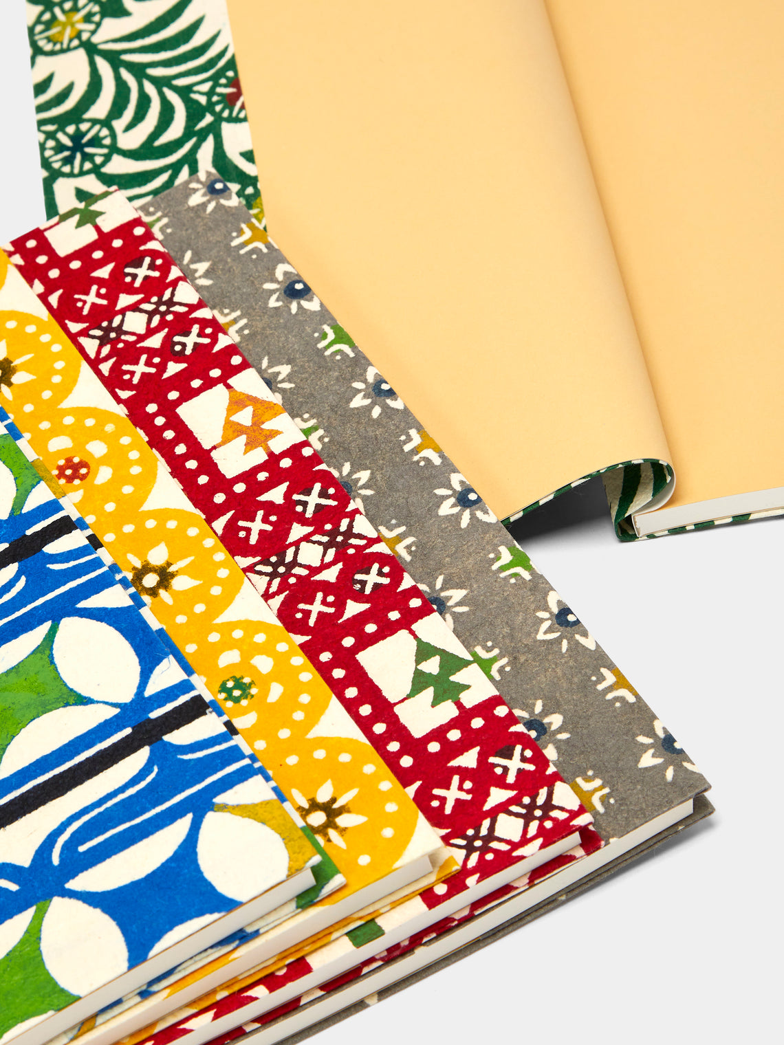 Keijusha - Washi A5 Notebooks (Set of 5) - Multiple - ABASK