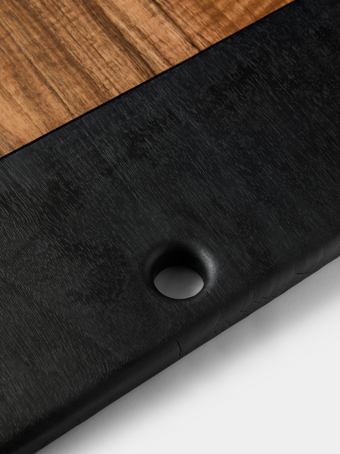 Lucas Castex - Hand-Carved Oak Serving Board - Dark Brown - ABASK