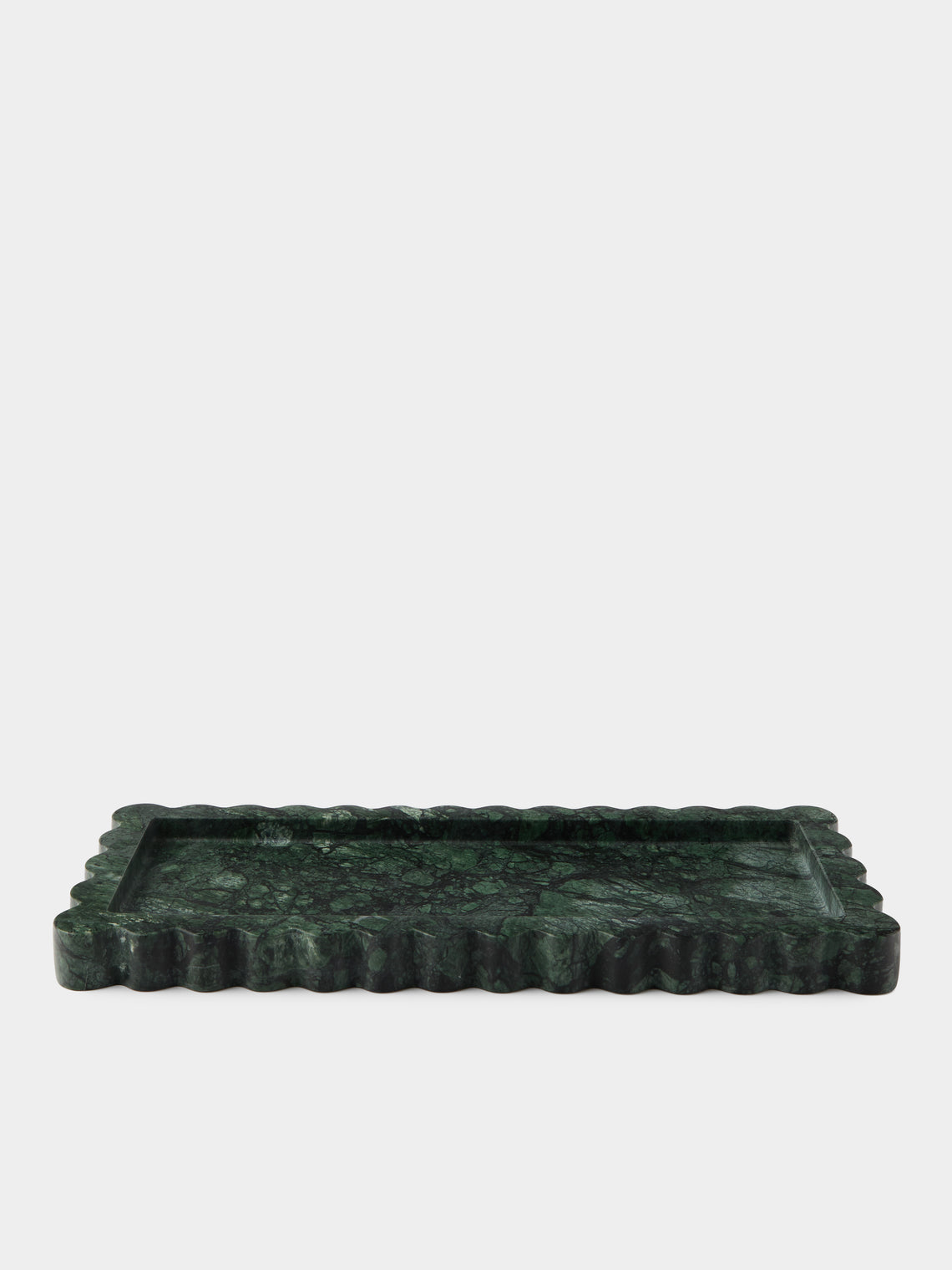 Anastasio Home - 512 Marble Tray (16in/40.5cm) - Green - ABASK