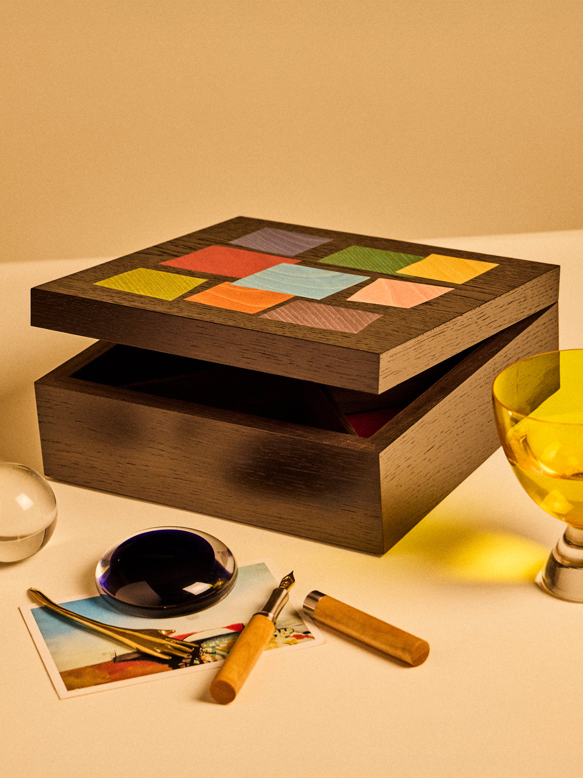 Kevin Stamper - Eames Marquetry Wood Desk Box - Multiple - ABASK