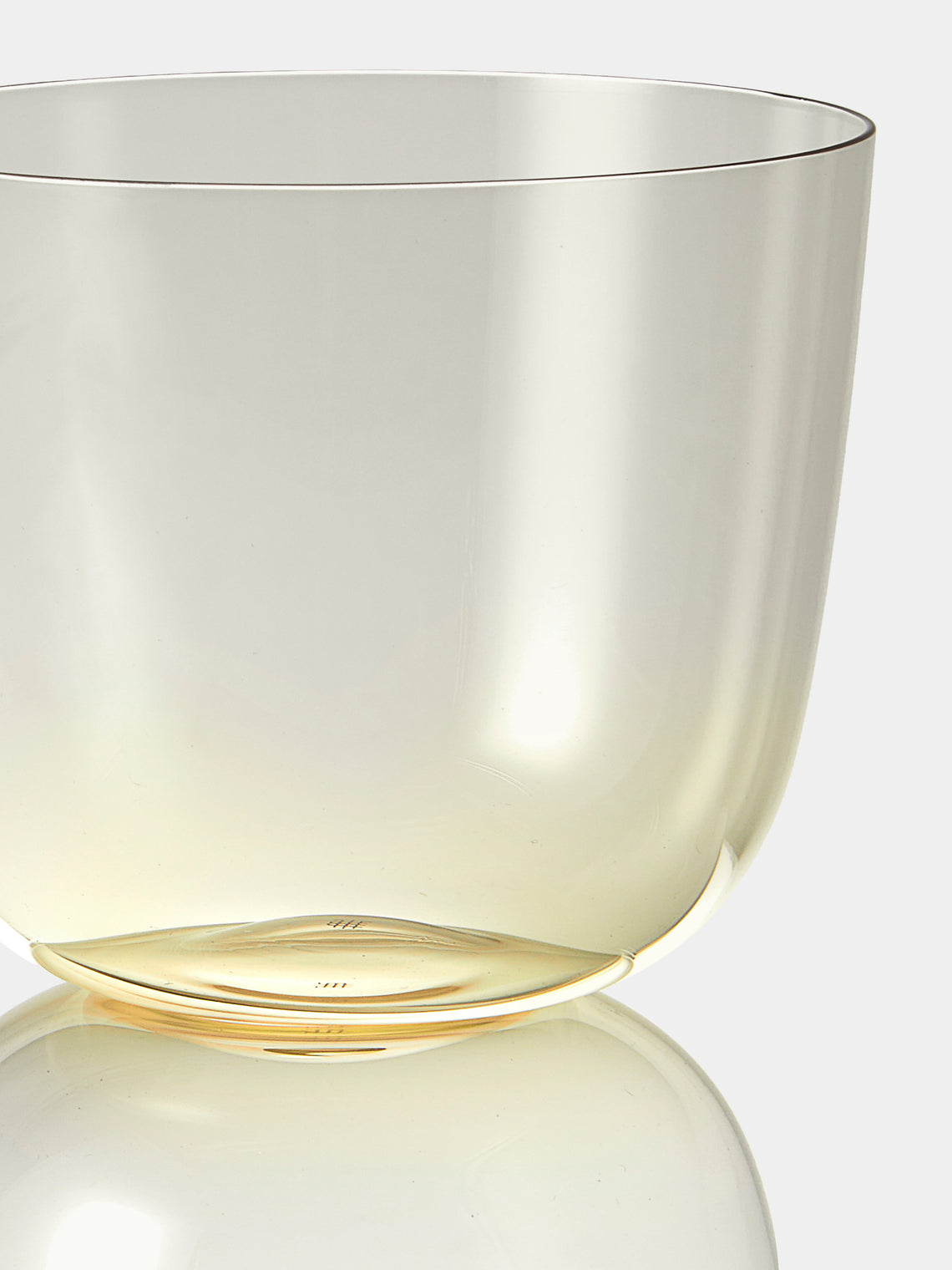 Lobmeyr - | Set of 2 | Alpha Crystal Tumblers - Yellow - ABASK