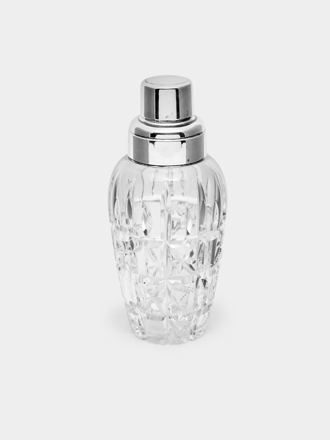 Antique and Vintage - 1930s Silver-Plated and Crystal Cocktail Shaker -  - ABASK - 