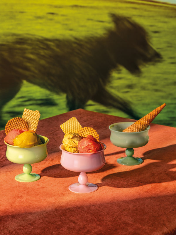 Yali Glass - Hand-Blown Murano Glass Ice Cream Sundae Serving Bowl -  - ABASK