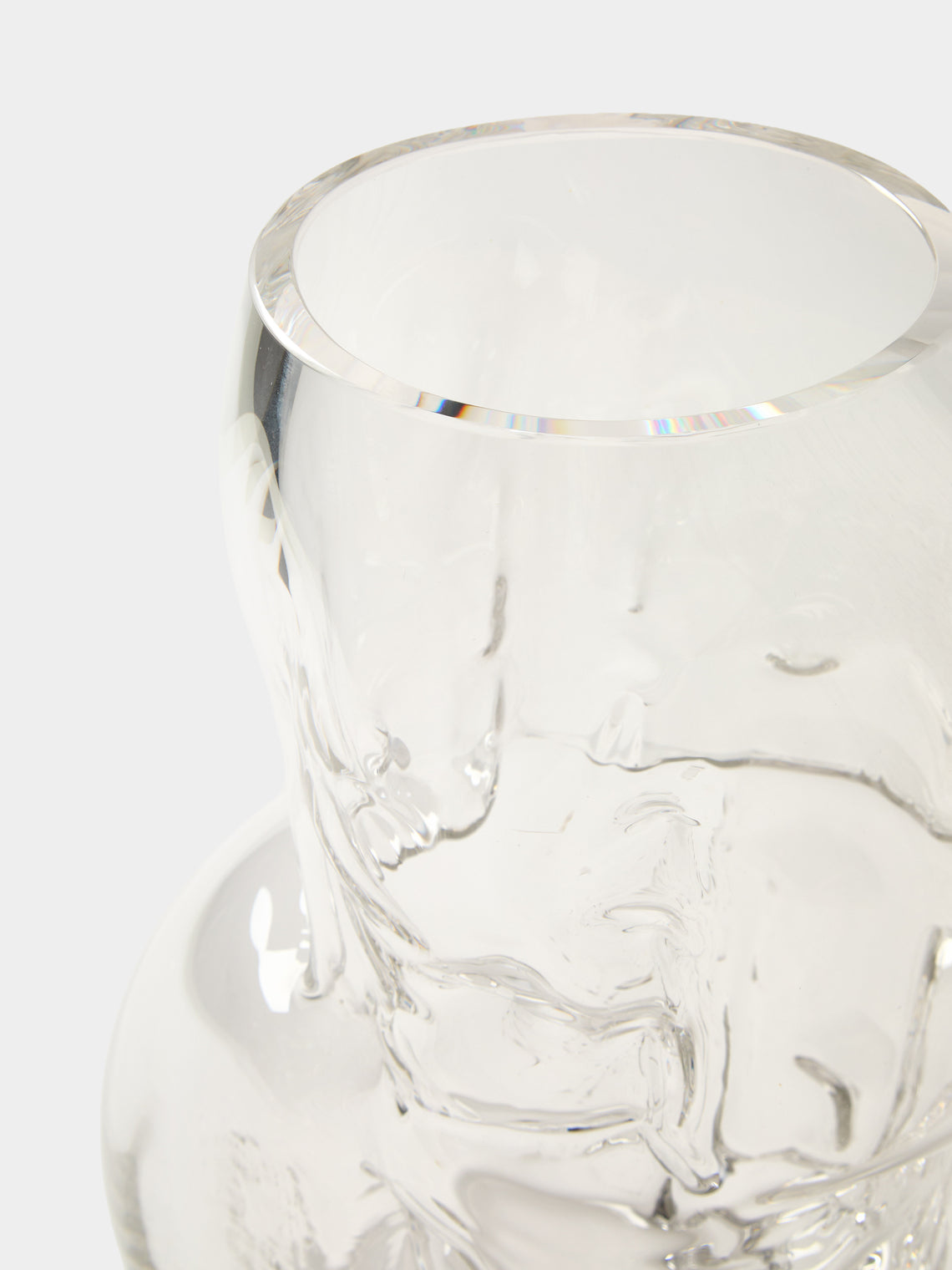 Hana Hillerová - Remix Hand-Blown Glass Vessel (16in/41cm) - Clear - ABASK