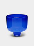 Pierrot Doremus - | Set of 4 | Hand-Blown Glass Ice Cream Bowls - Blue - ABASK - 