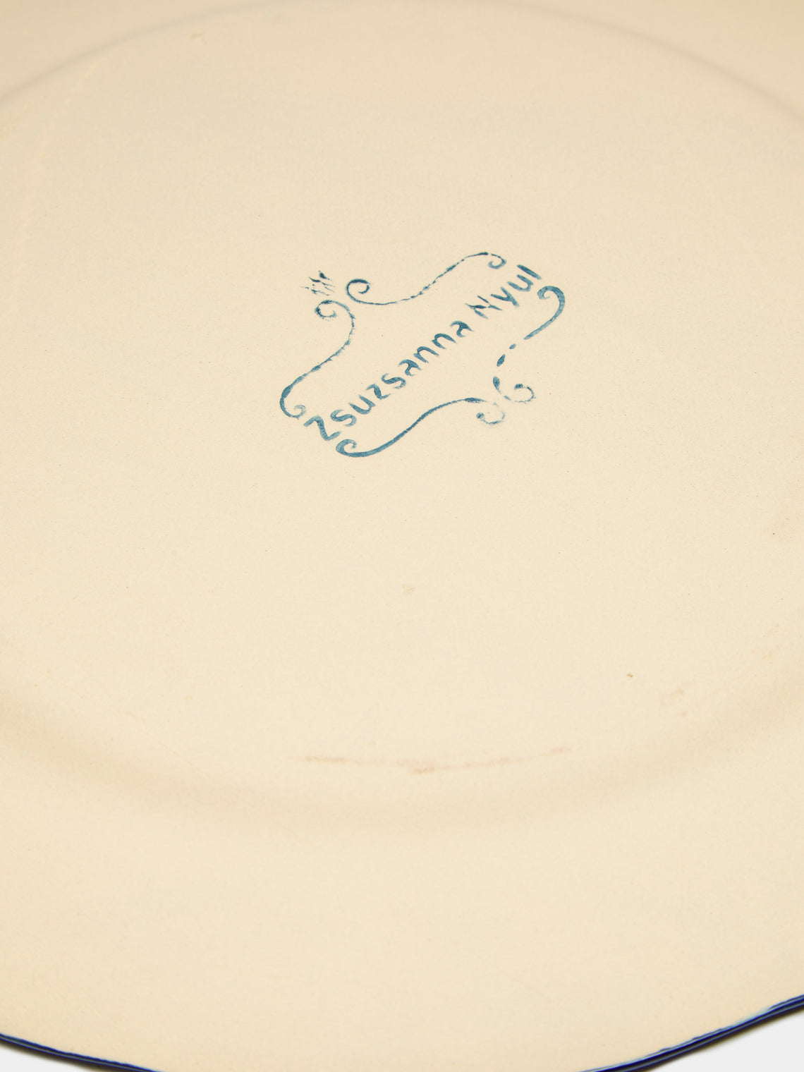 Hand-Painted Ceramic Dinner Plates (Set of 4)