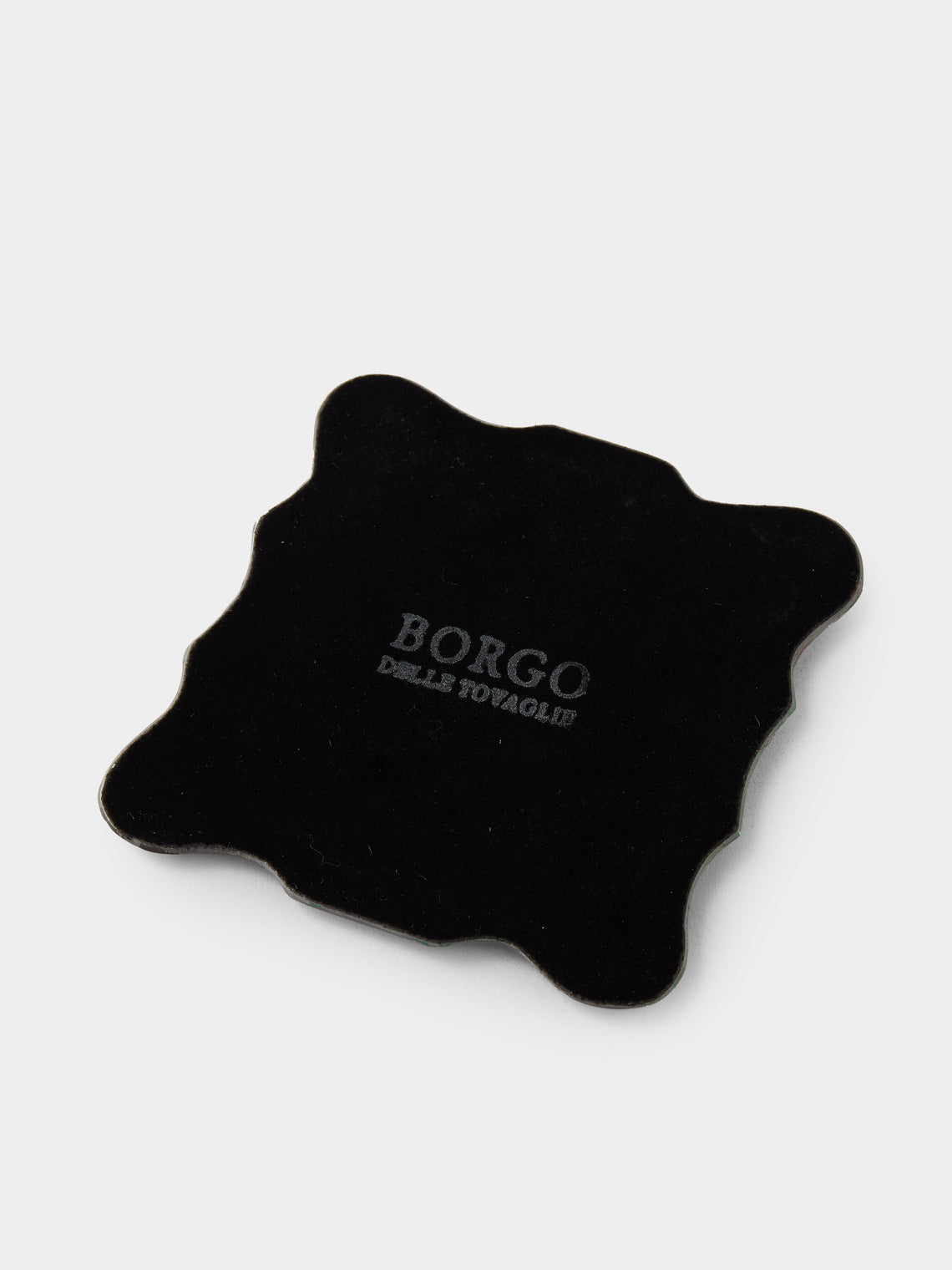 Borgo delle Tovaglie - Firenze Mirrored Glass Coasters (Set of 6) - Silver - ABASK