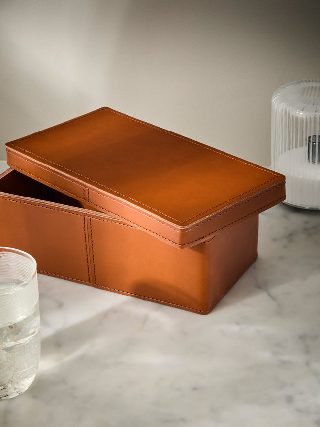 Rabitti 1969 - Inverno Leather Small Box - Orange - ABASK