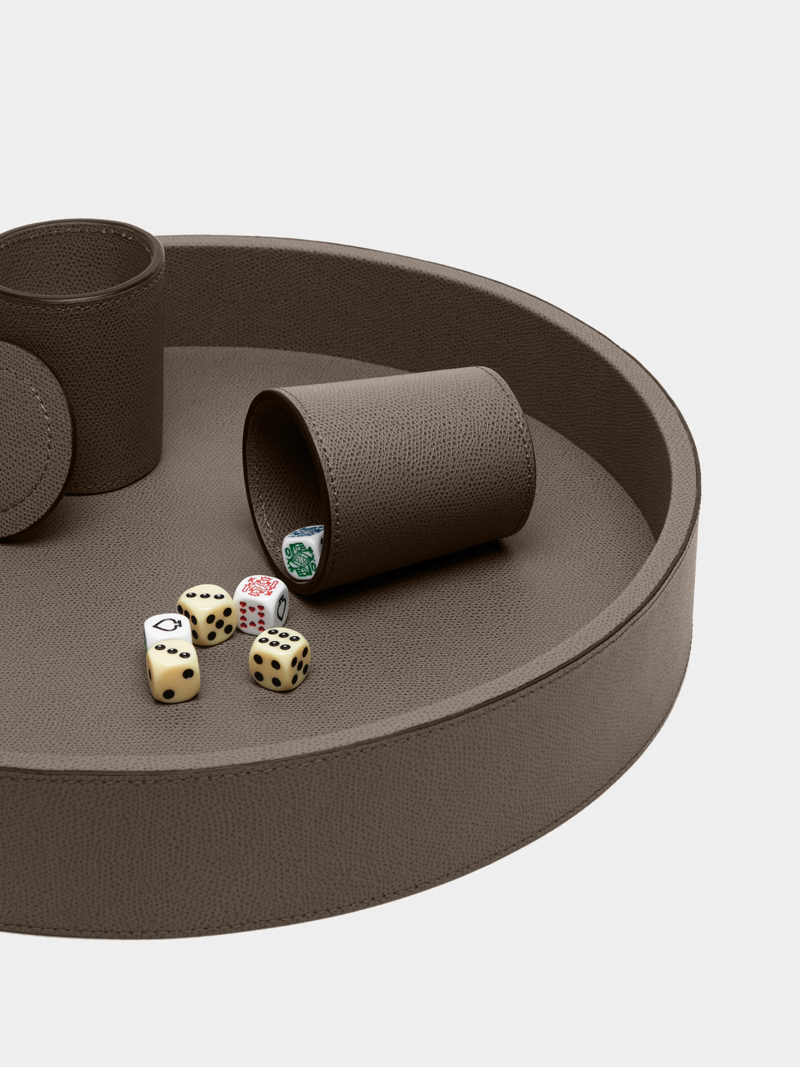 Giobagnara - Arena Leather Dice Set - Gray - ABASK