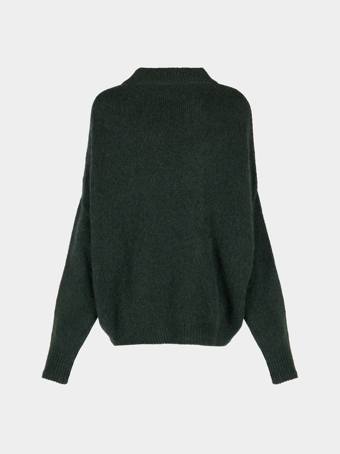 Dusan - Cashmere Crew-Neck Kimono-Sleeve Sweater | One Size - Green - ABASK
