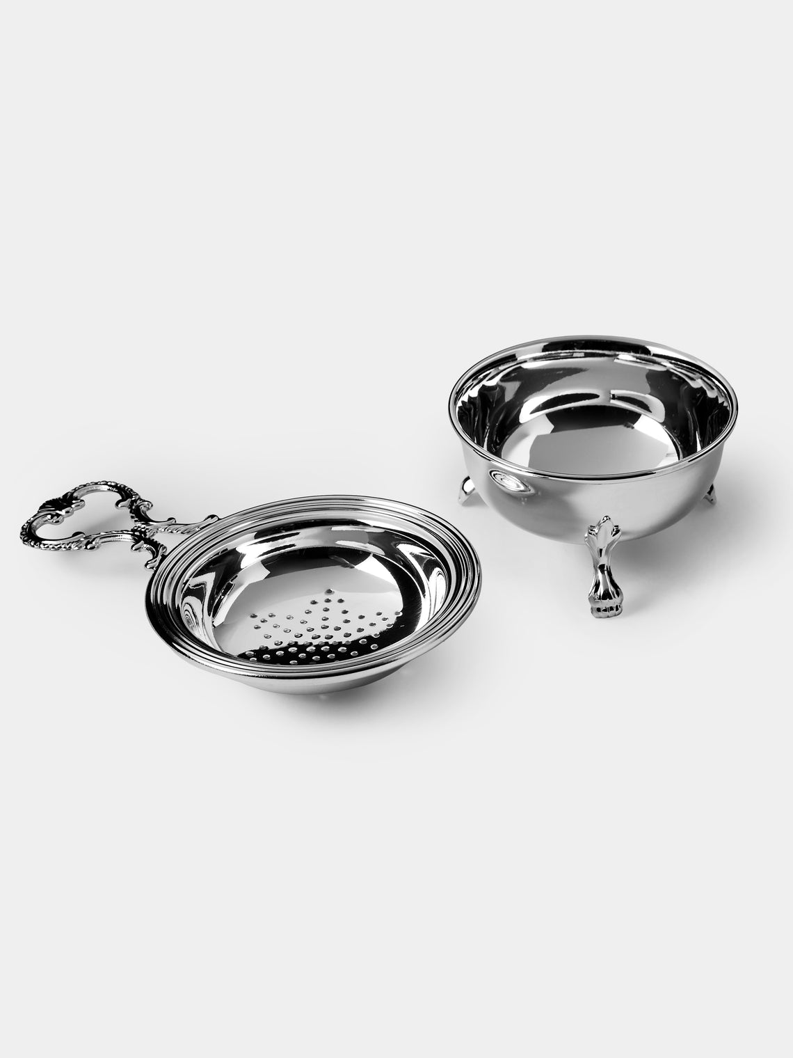 Greggio - Silver-Plated Tea Strainer - Silver - ABASK