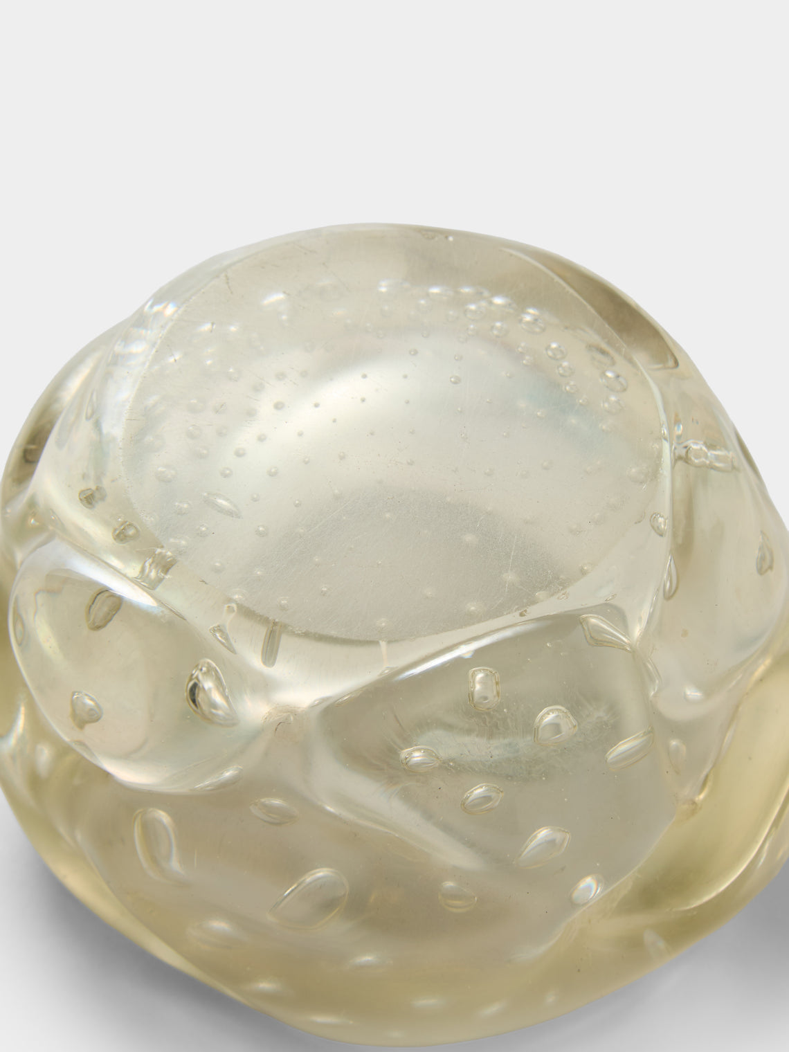 Antique and Vintage - 1940s V.A.M.S.A. Murano Glass Trinket Bowl - White - ABASK