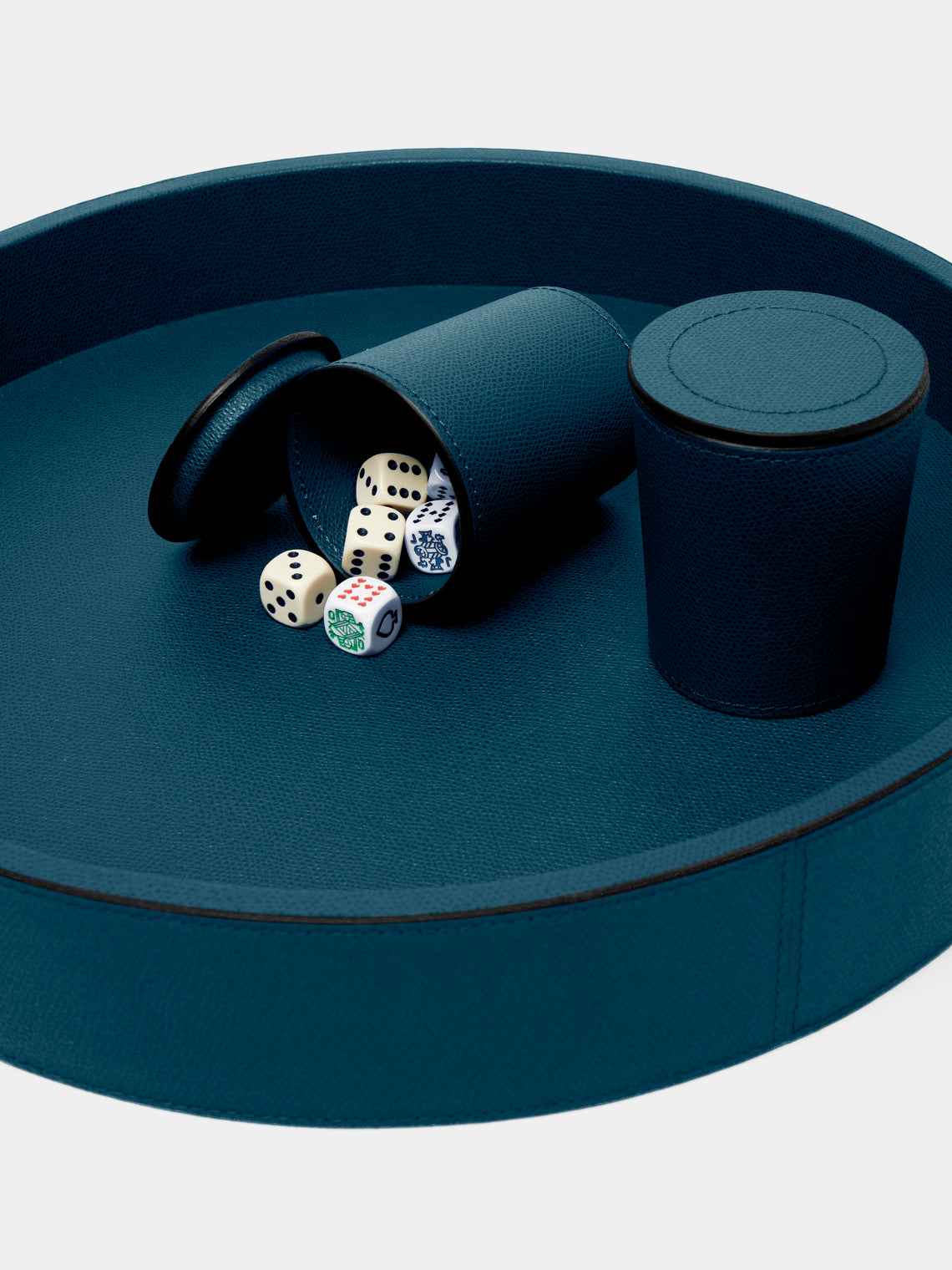 Giobagnara - Arena Leather Dice Set - Blue - ABASK