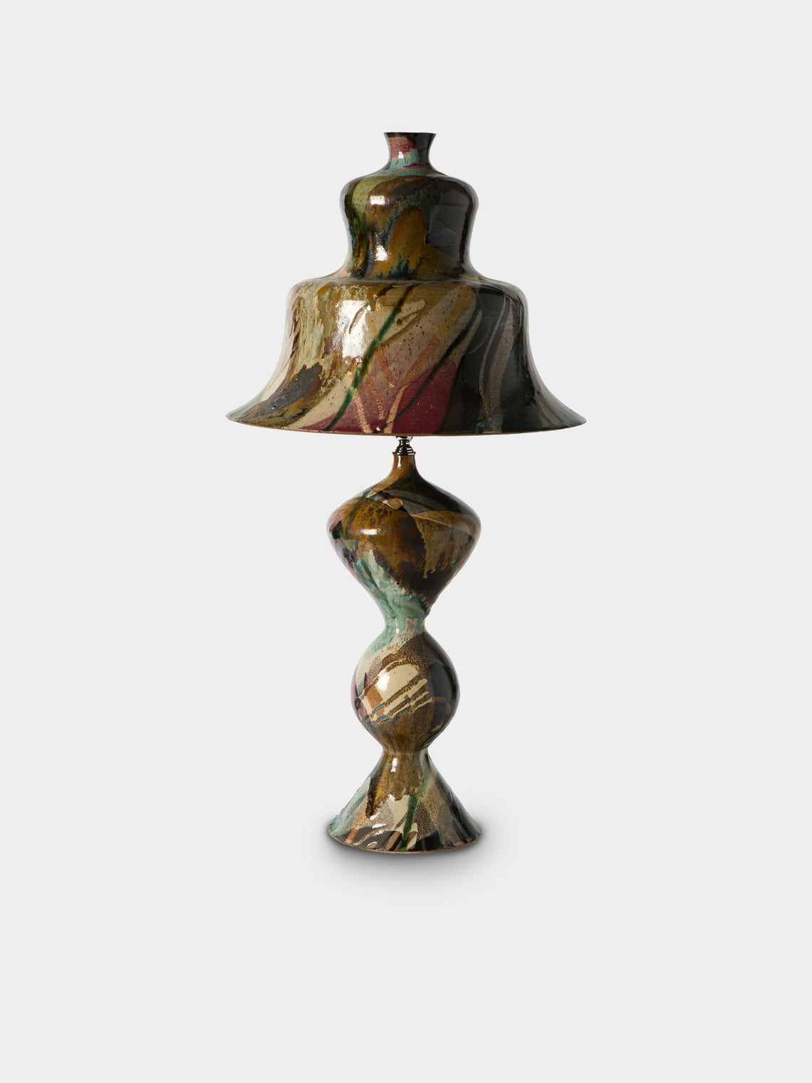 Episode - Billow Hand-Glazed Ceramic Table Lamp - Multiple - ABASK - 