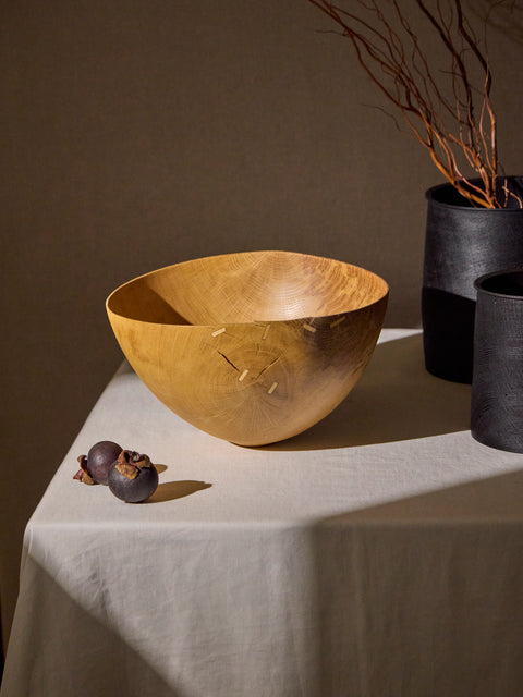 Felix Votteler - Bleached Oak Bowl - Brown - ABASK