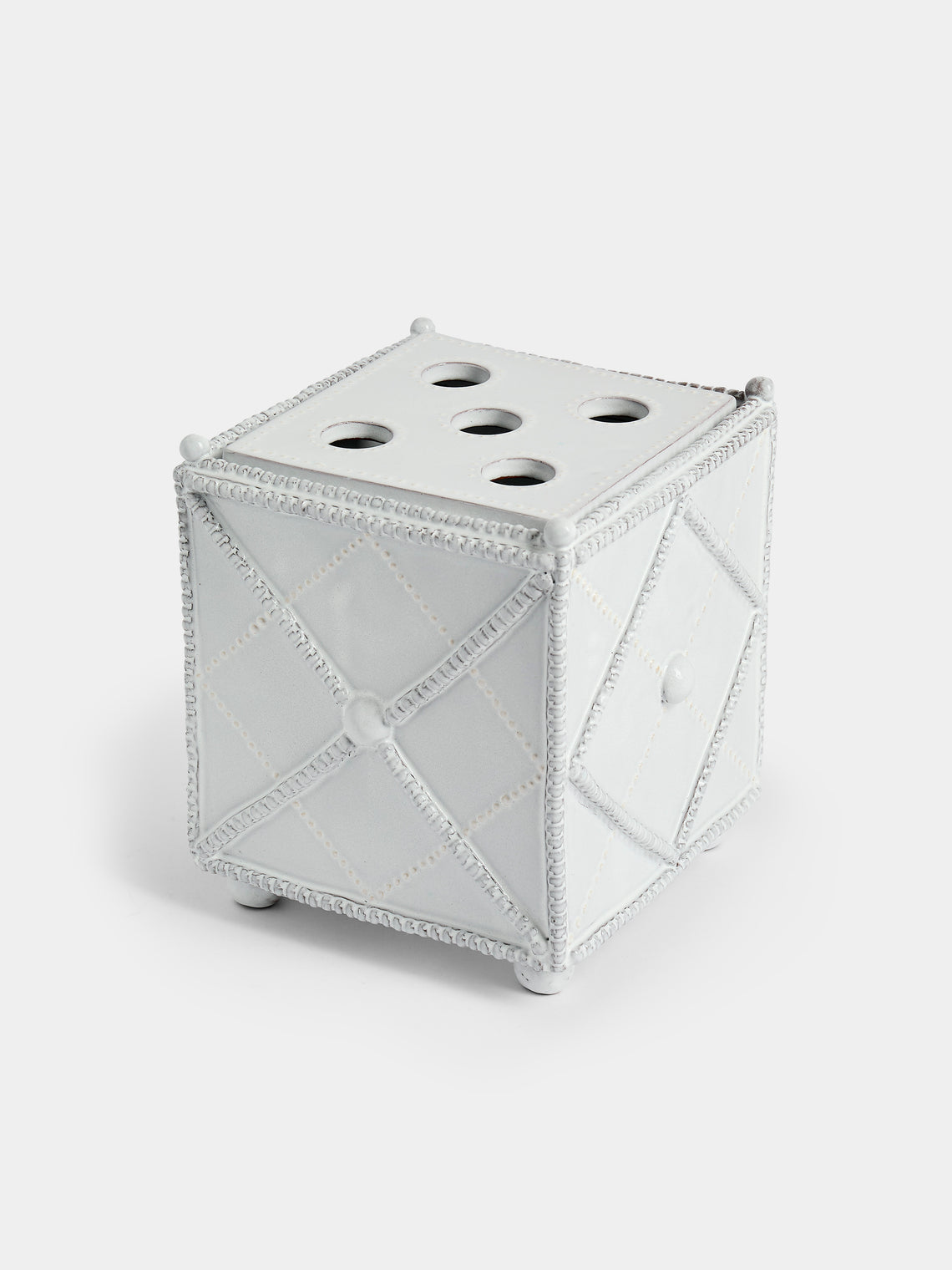 Emily Mitchell - Hand-Built Ceramic Bough Vase - White - ABASK