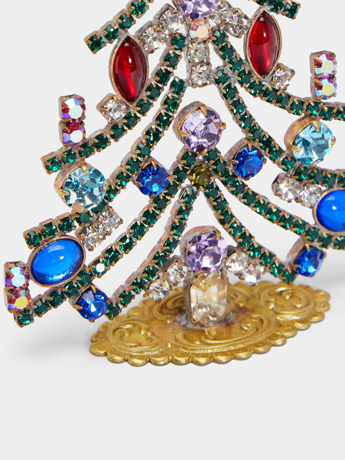 Antique and Vintage - 1930s Czech Jewelled Medium Christmas Tree -  - ABASK