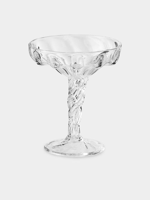 Alexander Kirkeby - Hand-Blown Crystal Champagne Coupes (Set of 2) - Clear - ABASK - 