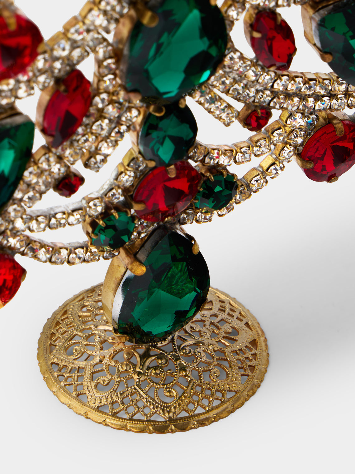ABASK Decorations - Charming Czech Crystal Tree - Red - ABASK