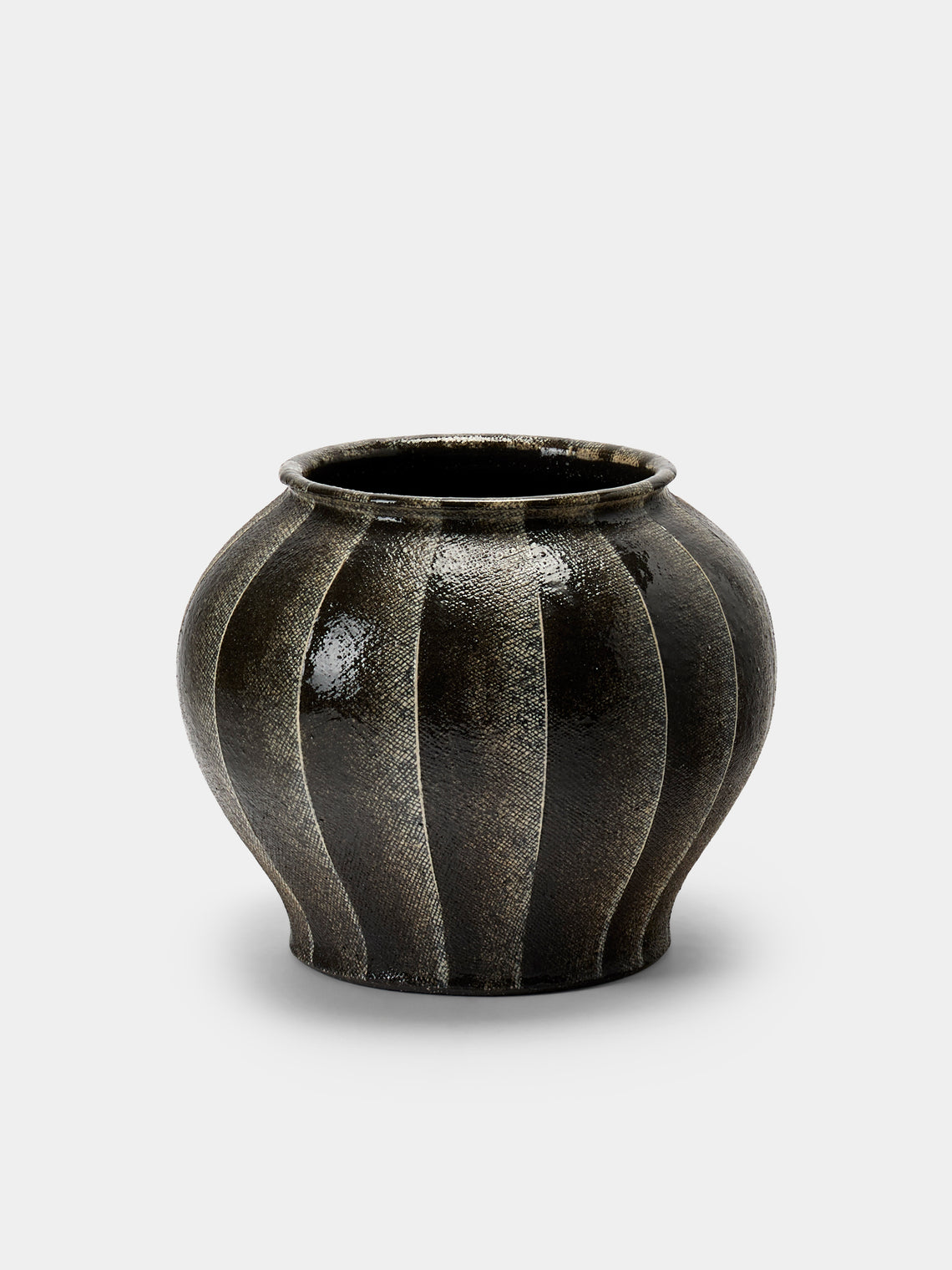 Masumi Ando - Textured Ceramic Water Jar - Gray - ABASK - 