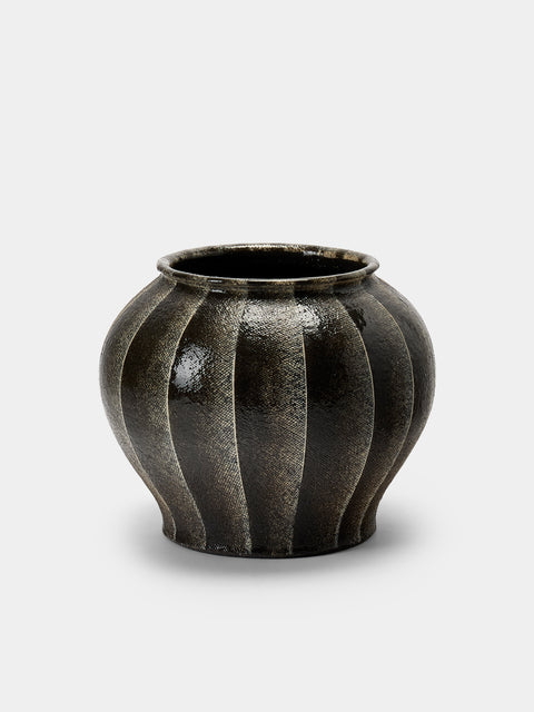 Masumi Ando - Textured Ceramic Water Jar - Gray - ABASK - 