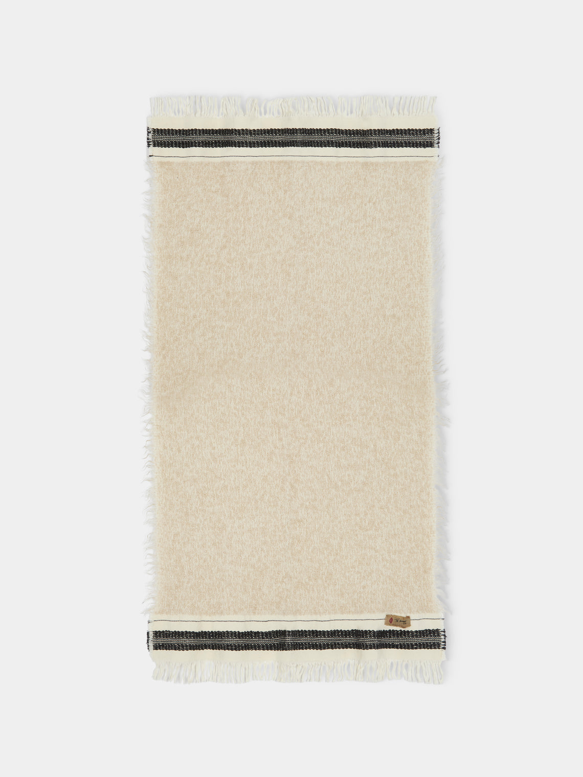 The House of Lyria - Palazzo Hand-Dyed Wool Throw (75in/1.9m) - Cream - ABASK - 