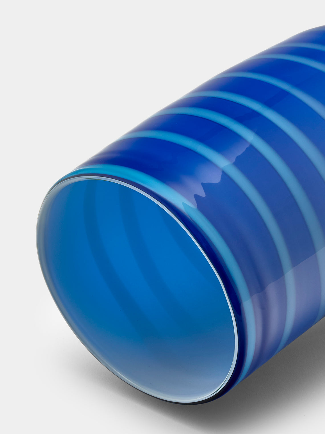 Antique and Vintage - 1970s Murano Glass Vase - Blue - ABASK