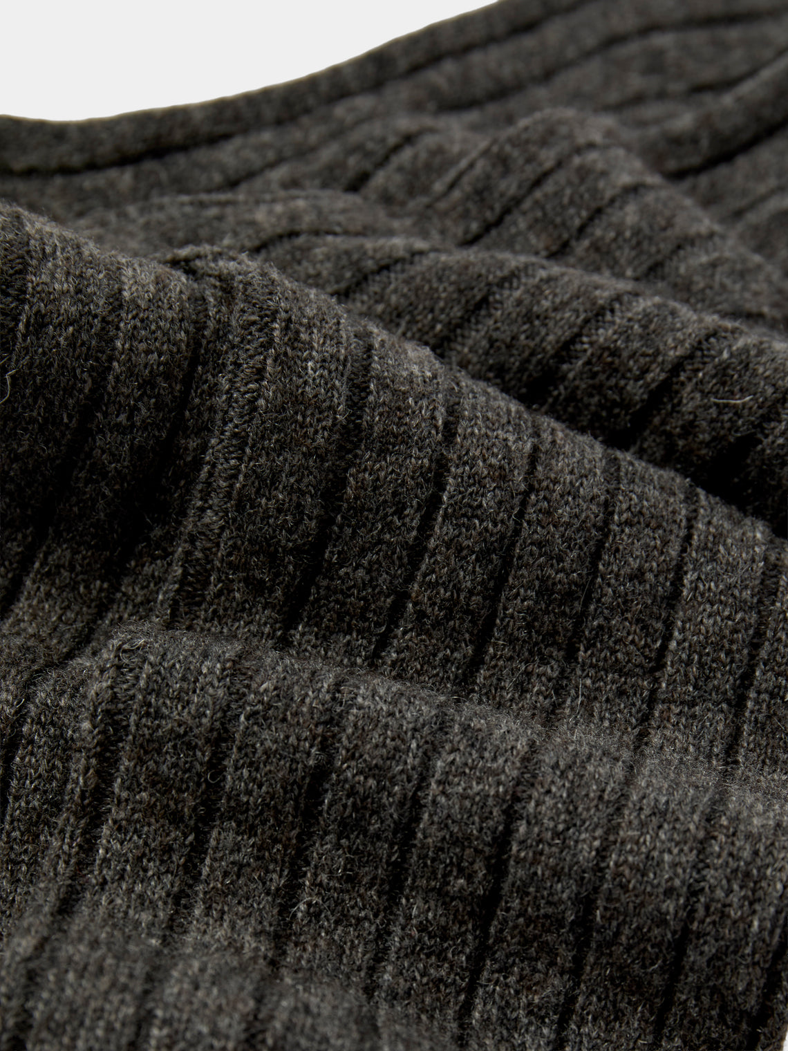 Maria La Rosa - Women's Ribbed Wool-Blend Socks | One Size - Gray - ABASK