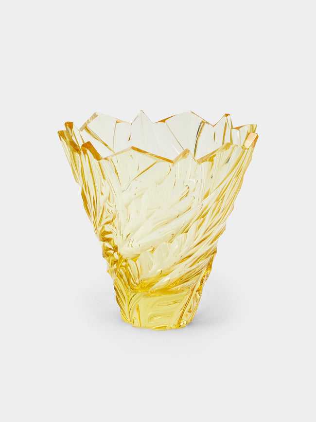 Antique and Vintage - 1930s Bohemian Crystal Vase -  - ABASK - 