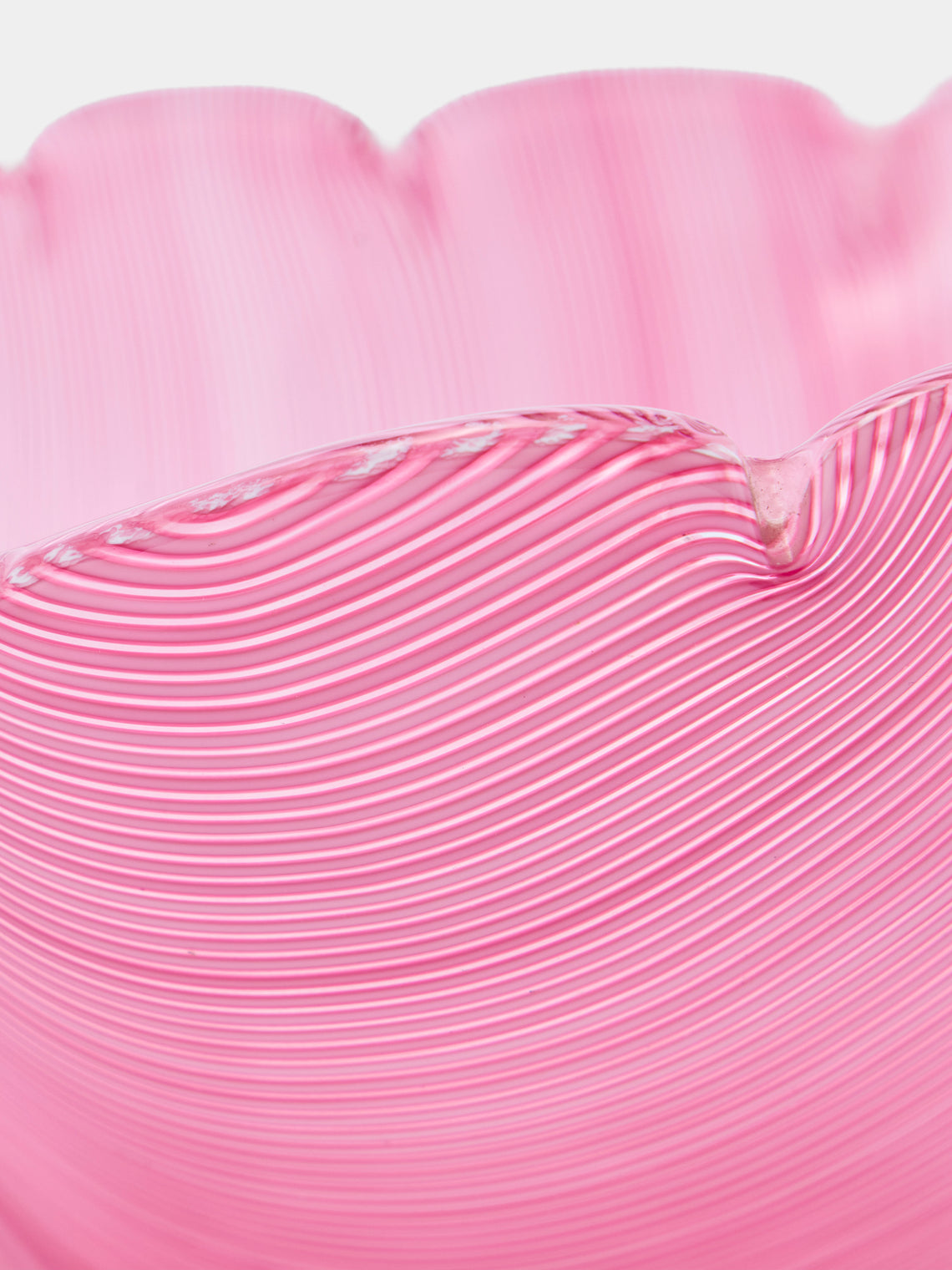 Antique and Vintage - 1980s Venini Glass Bowl - Pink - ABASK