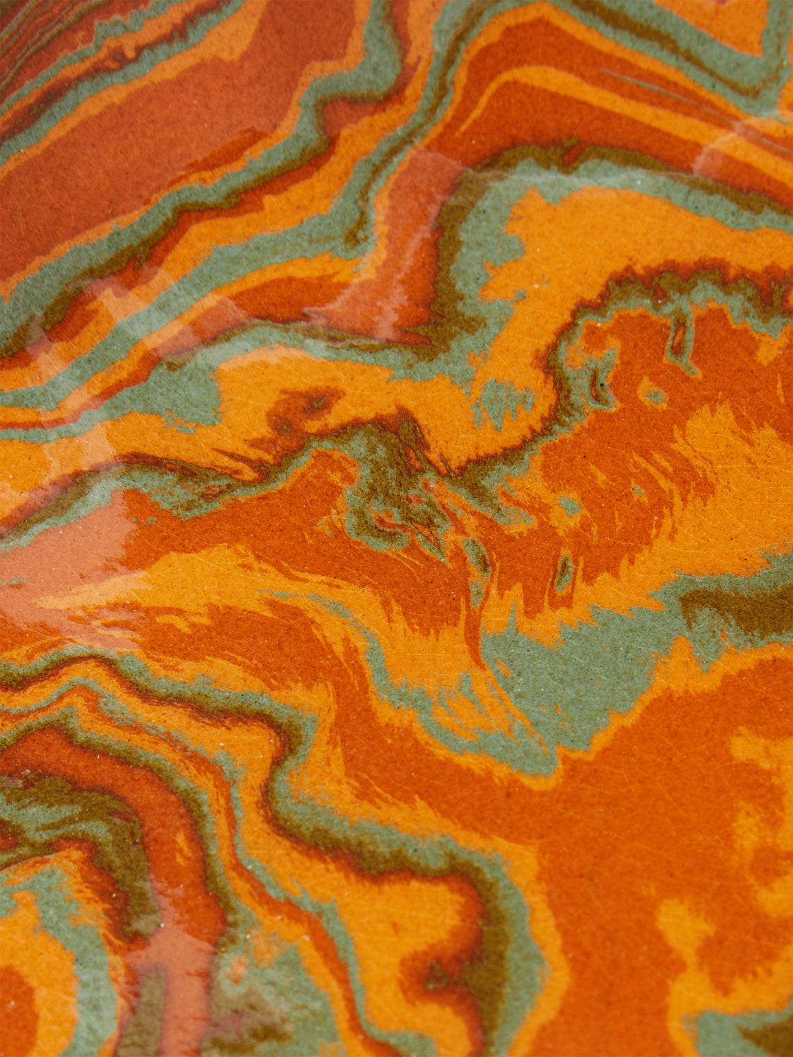 Atelier Saint-André Perrin - Marbled Ceramic Small Serving Plate -  - ABASK