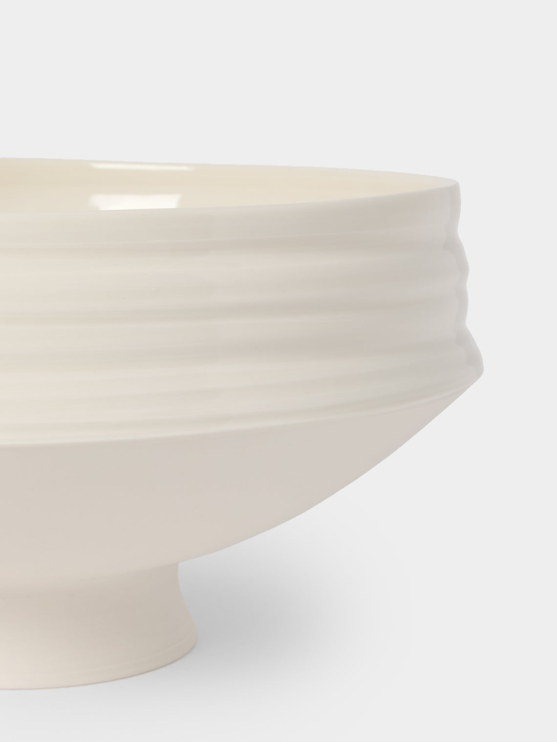 Johanne Coker - No. 11 Hand-Thrown Porcelain Bowl - White - ABASK