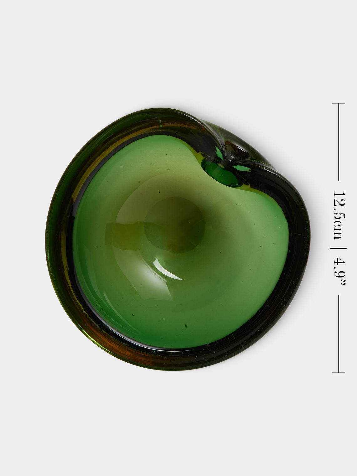 Antique and Vintage - Mid-Century Murano Glass Ashtray - Green - ABASK