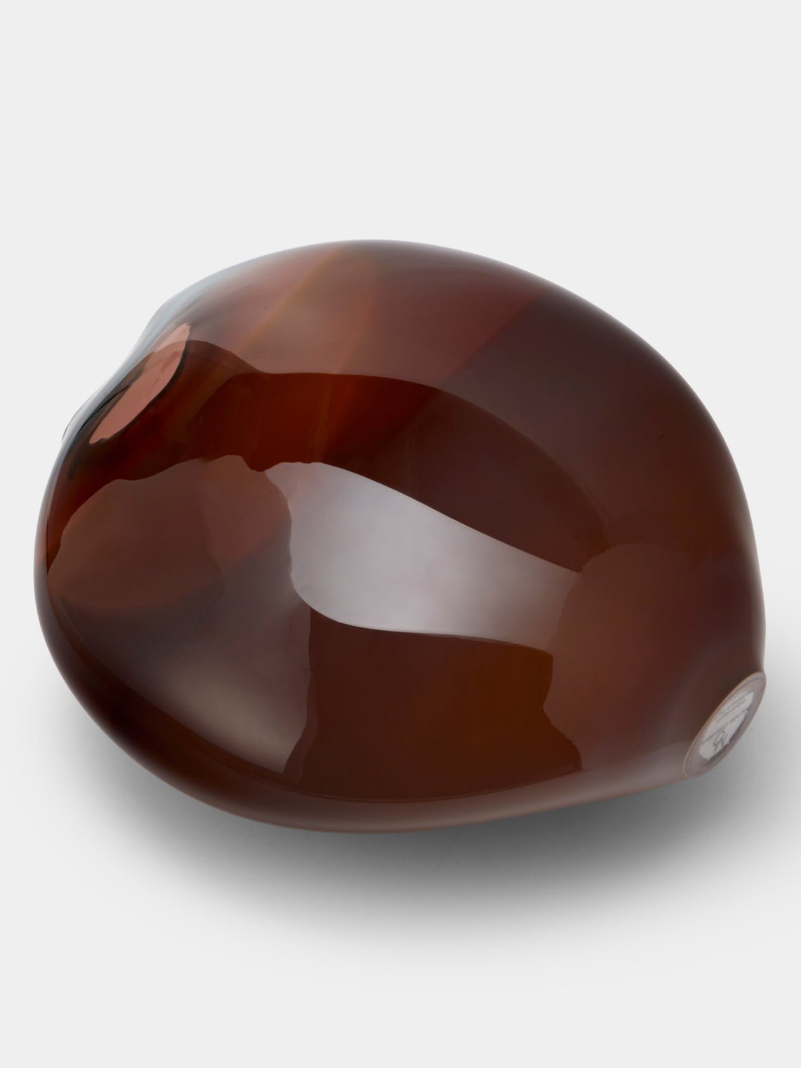 Michele Oberdieck - Burgundy Hand-Blown Glass Vase (12.5in/32cm) - Burgundy - ABASK