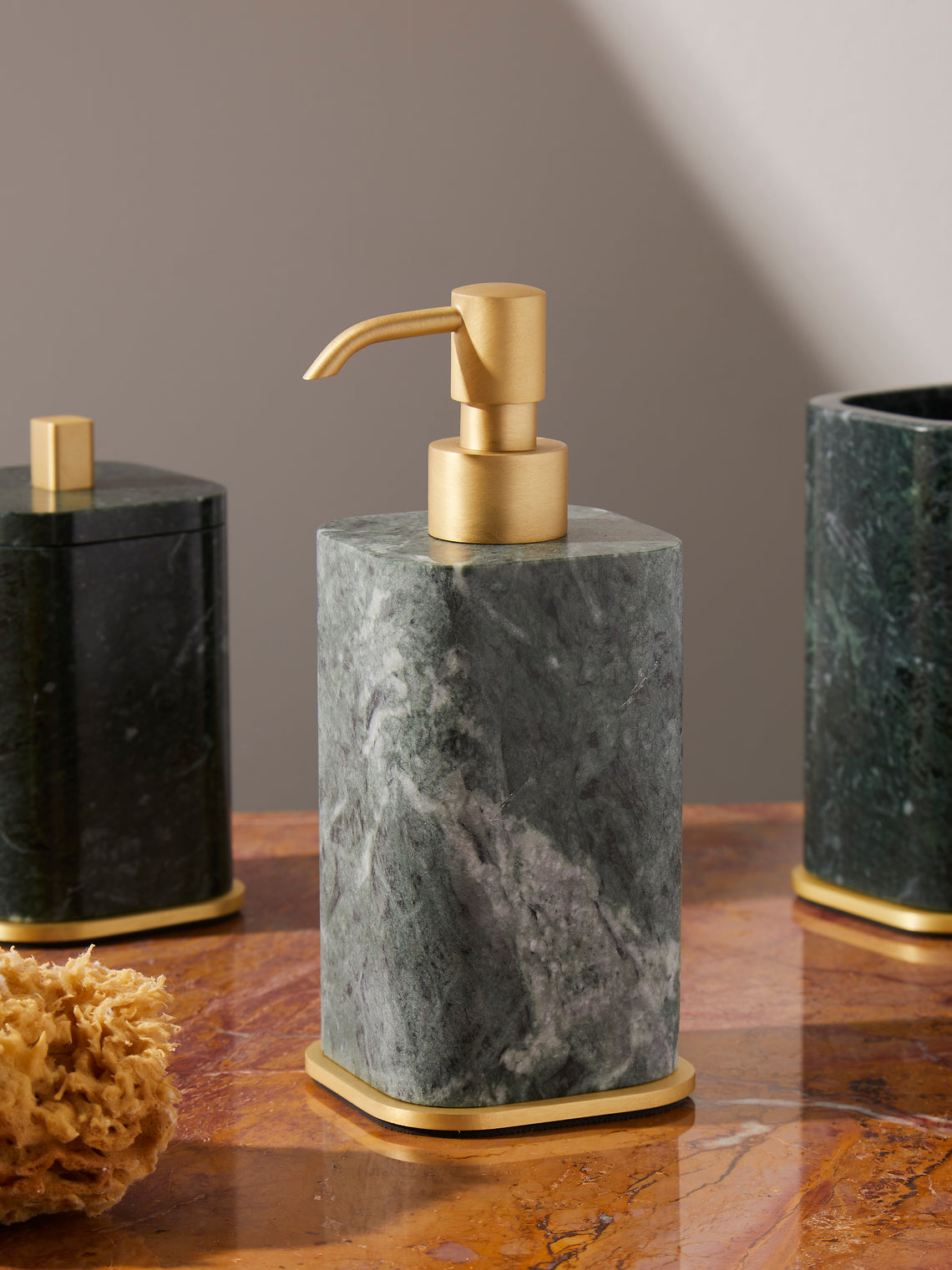 Giobagnara - Polo Marble Soap Dispenser - Green - ABASK