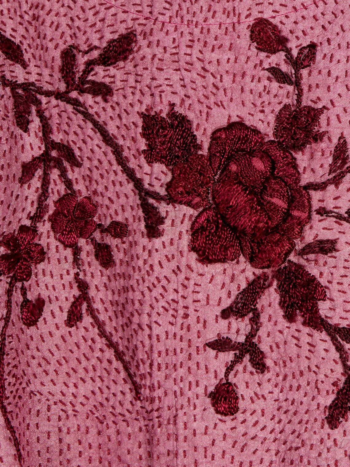By Walid - 1920s Embroidered Khadi Silk Kimono Robe -  - ABASK