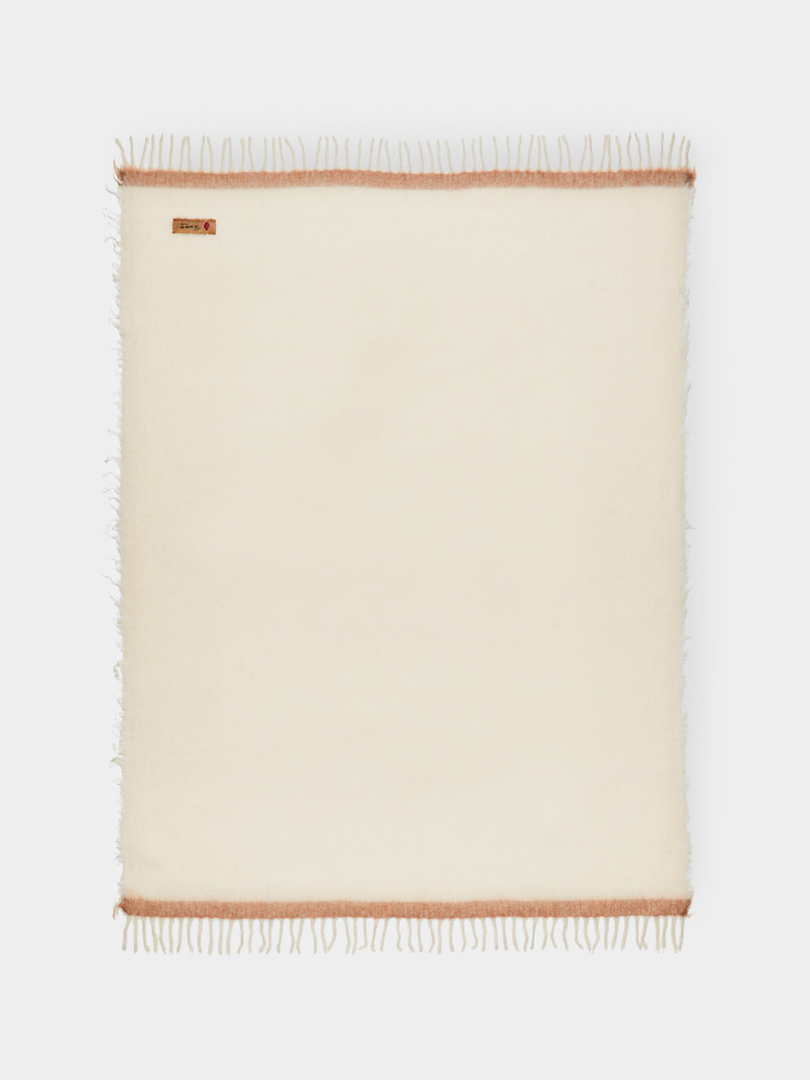 The House of Lyria - Amaranto Wool Throw (73in/1.9m) - Natural - ABASK - 