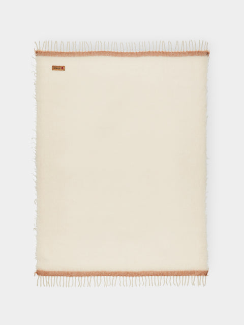 The House of Lyria - Amaranto Wool Throw (73in/1.9m) - Natural - ABASK - 