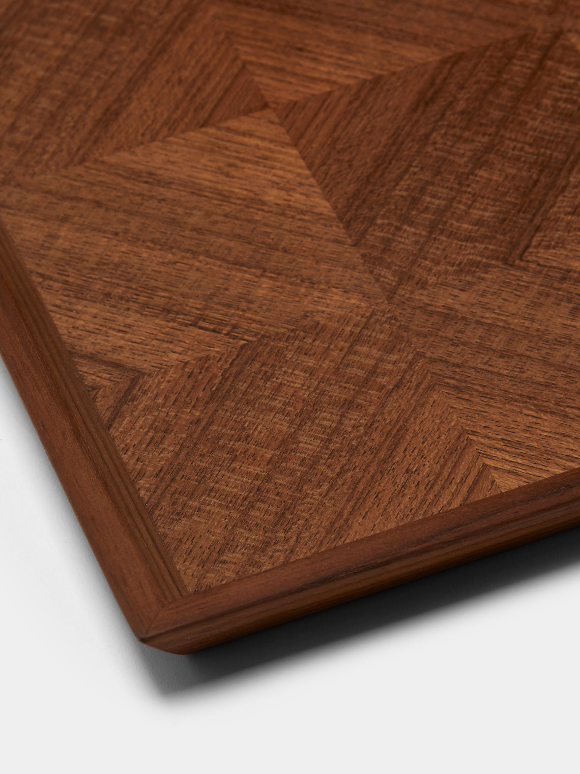 Mori Kougei - Poke Teak Square Tray (10.5in/26.5cm) - Brown - ABASK