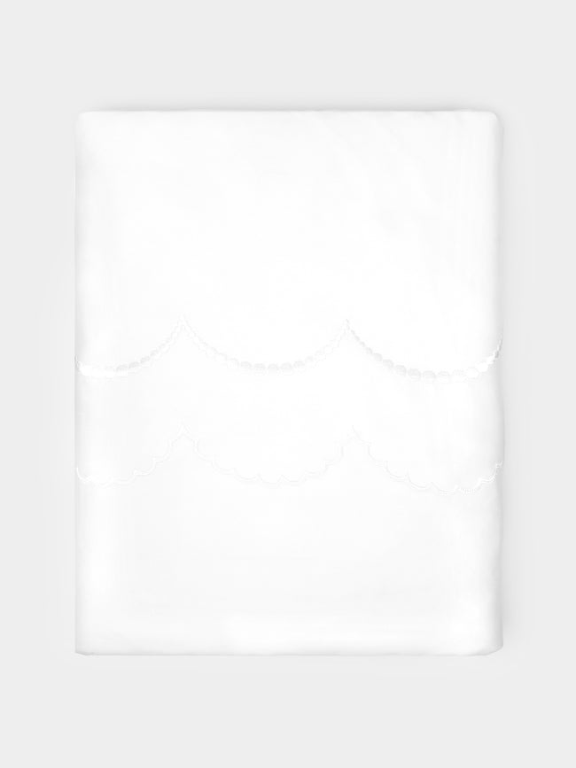 Los Encajeros - Perlas Embroidered Cotton King Duvet Cover -  - ABASK - 