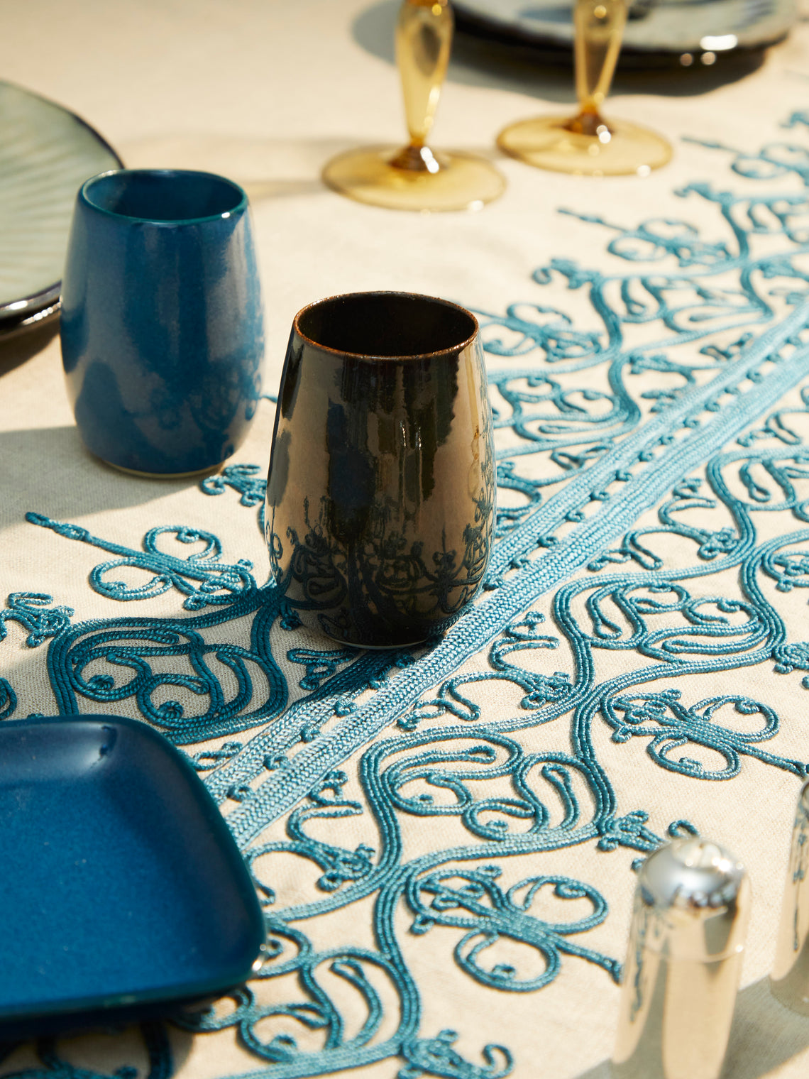 Mervyn Gers Ceramics - Hand-Glazed Ceramic Short Cups (Set of 4) -  - ABASK